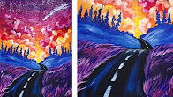 The Art Sherpa: Acrylic Painting Step by Step Of a Road and Sunset Fantasy