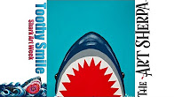 The Art Sherpa: SUPER EASY Great White Shark Acrylic Canvas Painting Full Tutorial