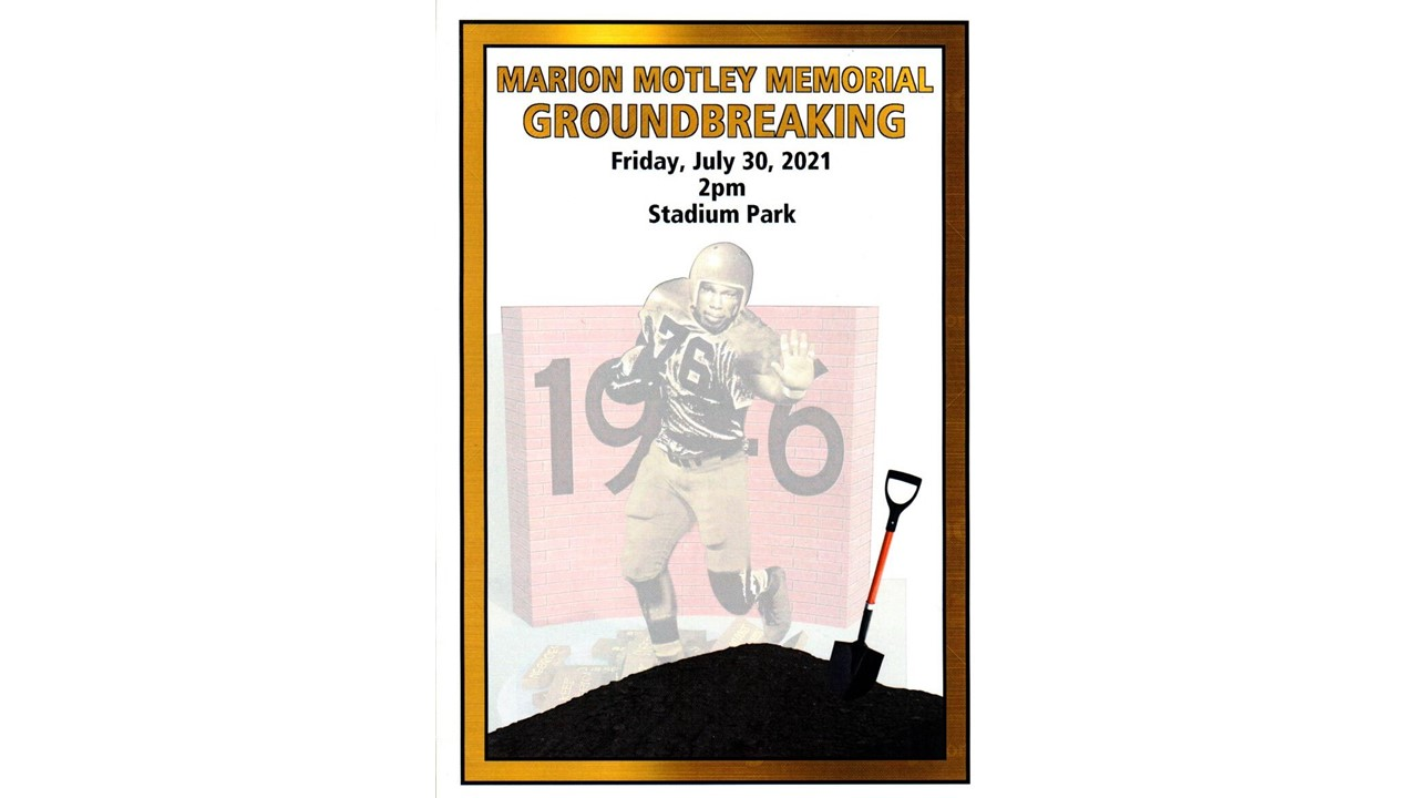 Marion Motley memorialized in Canton near Pro Football Hall of Fame